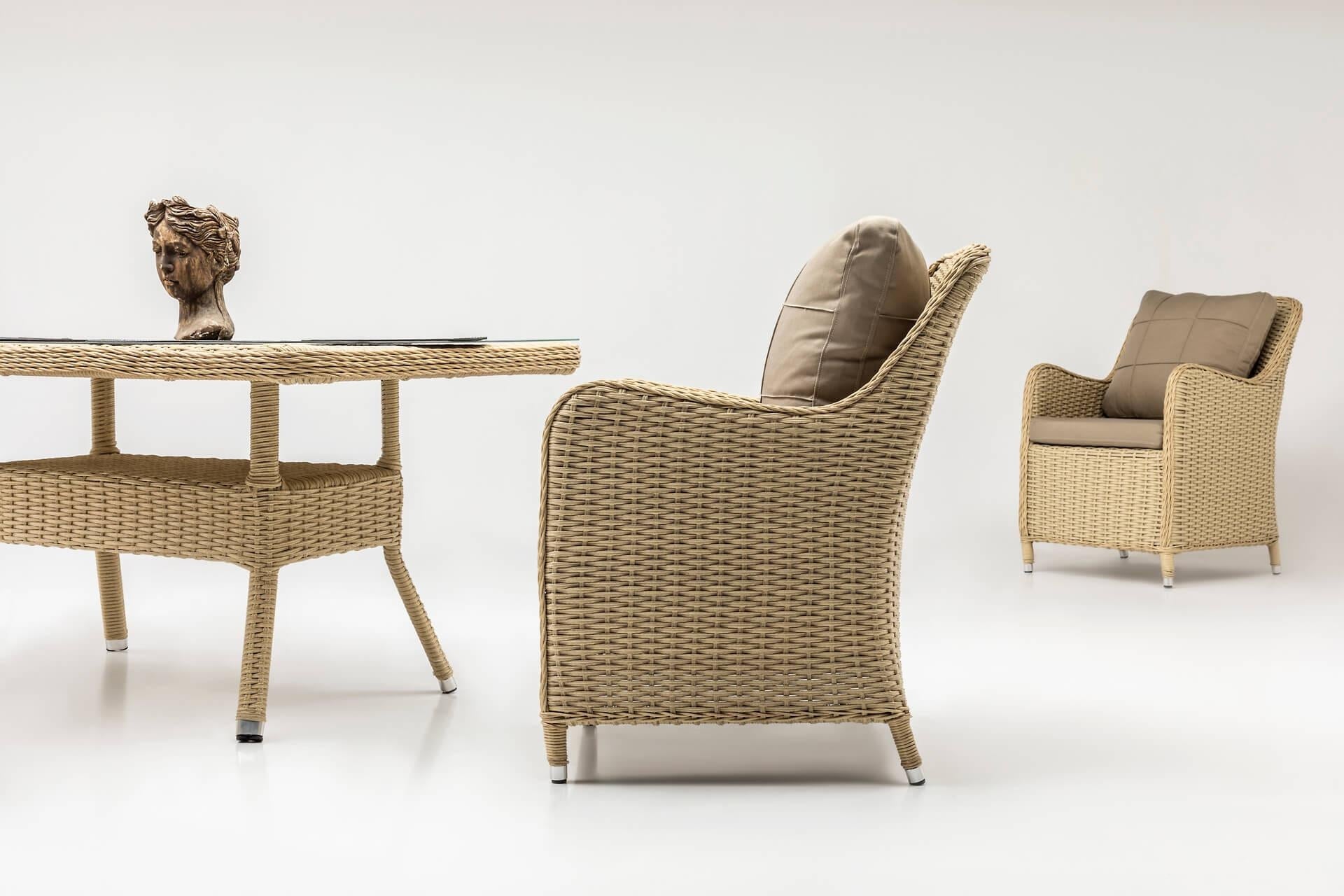 Gartenmöbel Set 6-Sitzer Cosmo 6 Cappuccino (2)