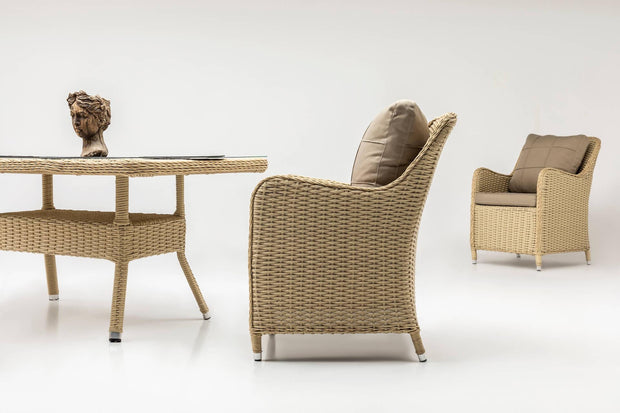 Gartenmöbel Set 6-Sitzer Cosmo 6 Cappuccino (2)