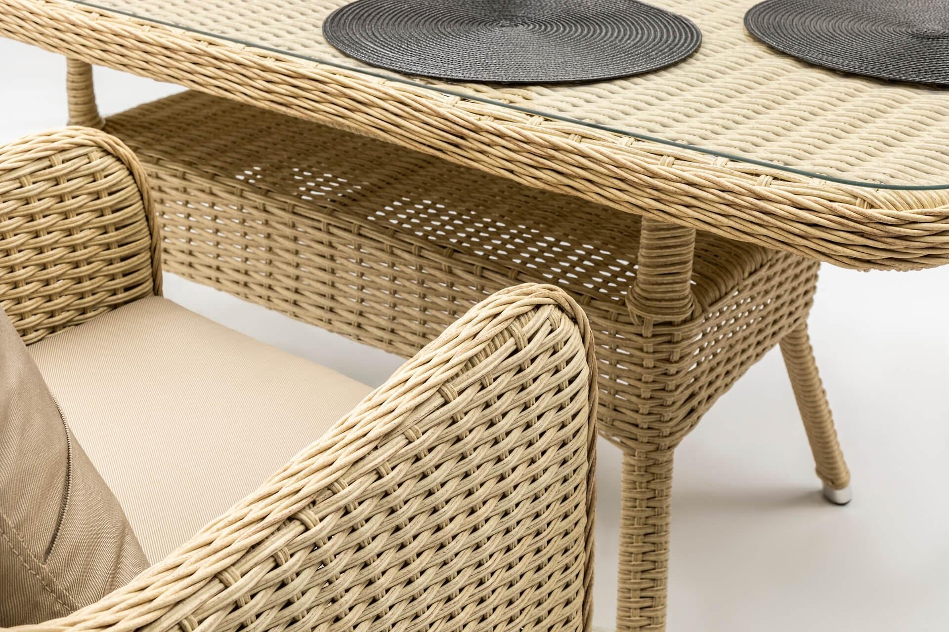 Gartenmöbel Set 6-Sitzer Cosmo 6 Cappuccino (4)