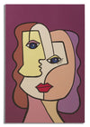 Leinwandbild Faces New B Mehrfarben, 60 x 90 cm