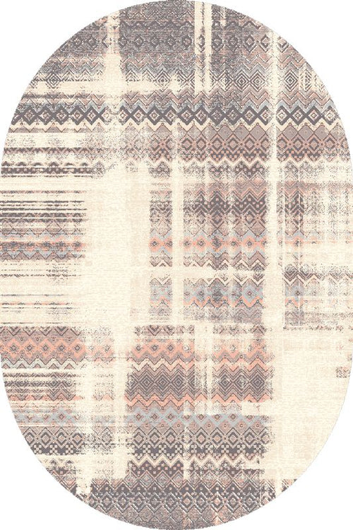 Teppich Wilton Tadea Alabaster Oval Beige